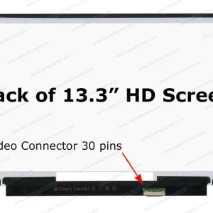 13.3 Slim 30-Pin Laptop Screen HD LED Display Replacement (Compatible with HP, Dell, Lenovo, ASUS)