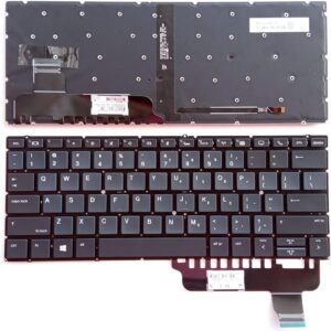Backlit US Keyboard Replacement for HP EliteBook x360 830 G5/G6 L40527-B31 Black
