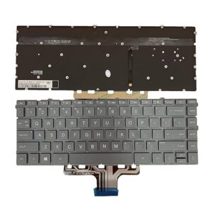Laptop Replacement US Layout with Backlight Keyboard for HP Pavilion X360 14-DV 14-DW 14-DV0003TX 14-dw 14-dw1000 14t-dw000 14t-dw100 14-dv 14-dv0000 14-dv1000 14-DW0052TU L96526-001 Brown