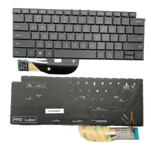 Backlit Black Keyboard P91F for Dell XPS 15 9500, 9510, 9520, 9710, 9720