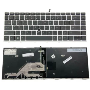 Replacement Keyboard Compatible with HP ProBook 430 G5 / 440 G5 / 445 G5 / 640 G4 / 645 G4 / 640 G5 with Sliver Frame Us Layout Backlit