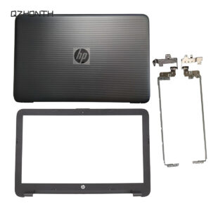 New LCD Back Cover + Front Bezel + Hinges For HP 15-AY 15-BA Black 854992-001