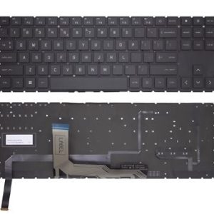 HP Pavilion Gaming 15-EK Series Backlit Keyboard Black with white Backlight
